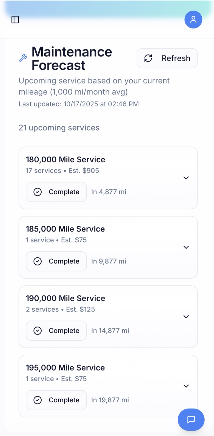 RydePlan screenshot 2