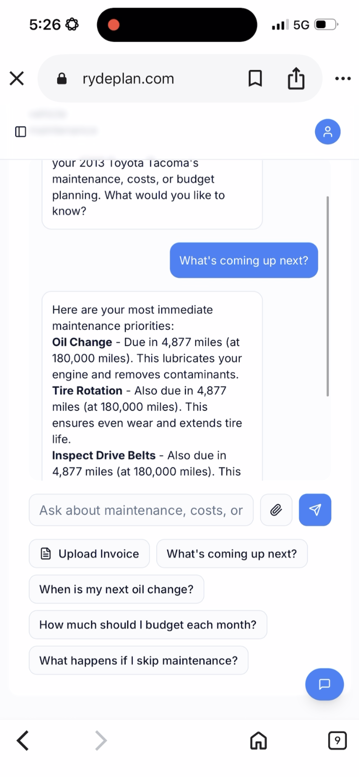 RydePlan screenshot 3