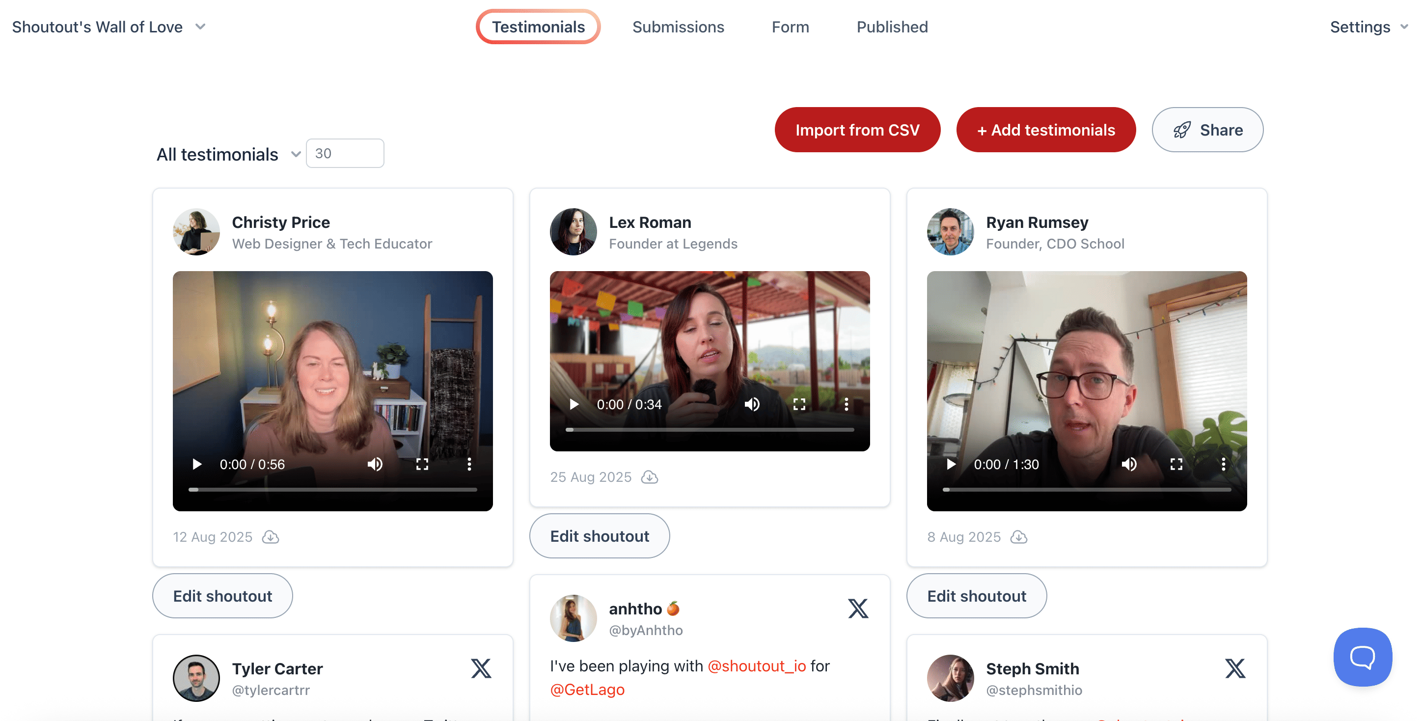 Shoutout screenshot 3