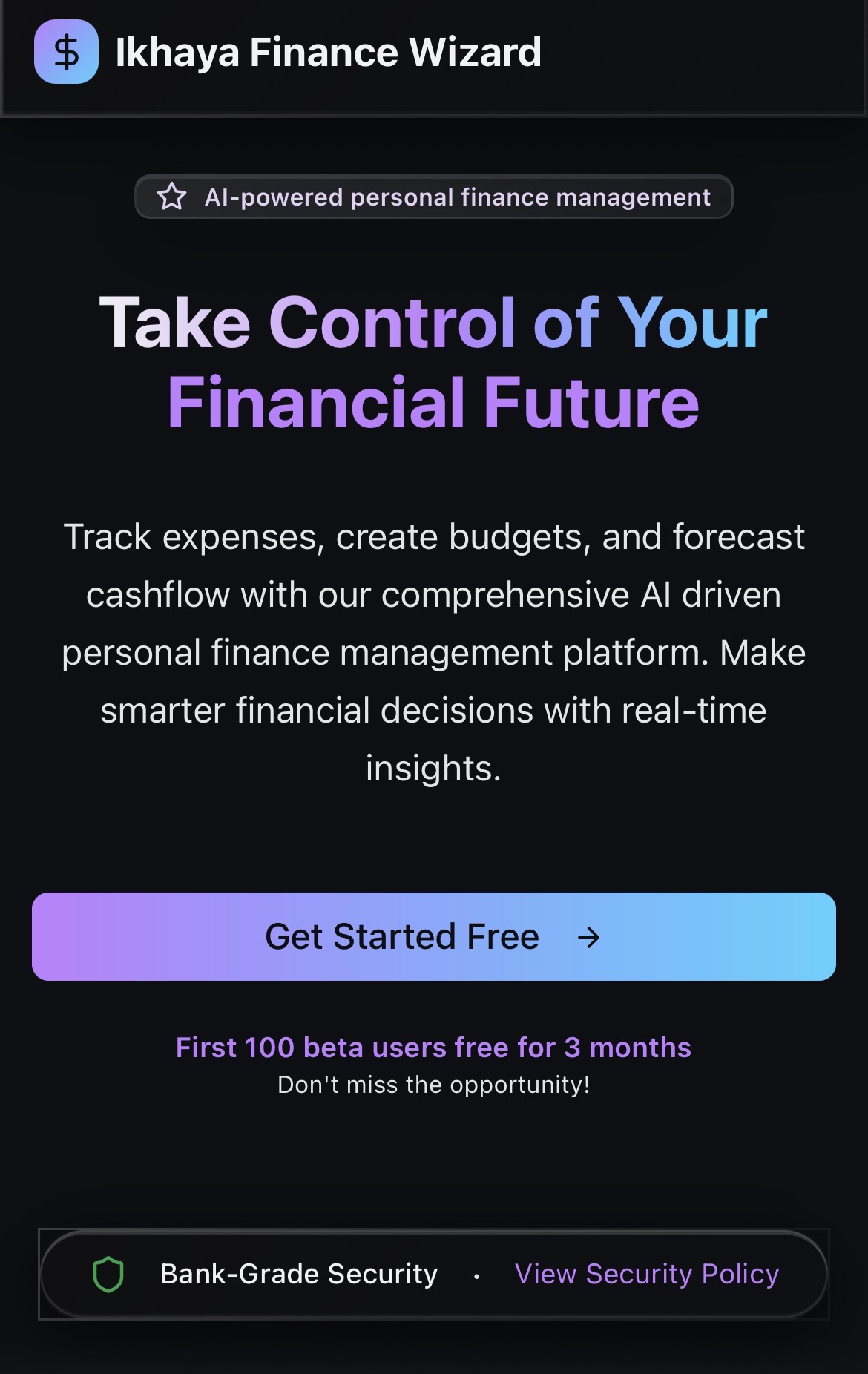 Ikhaya Finance Wizard logo