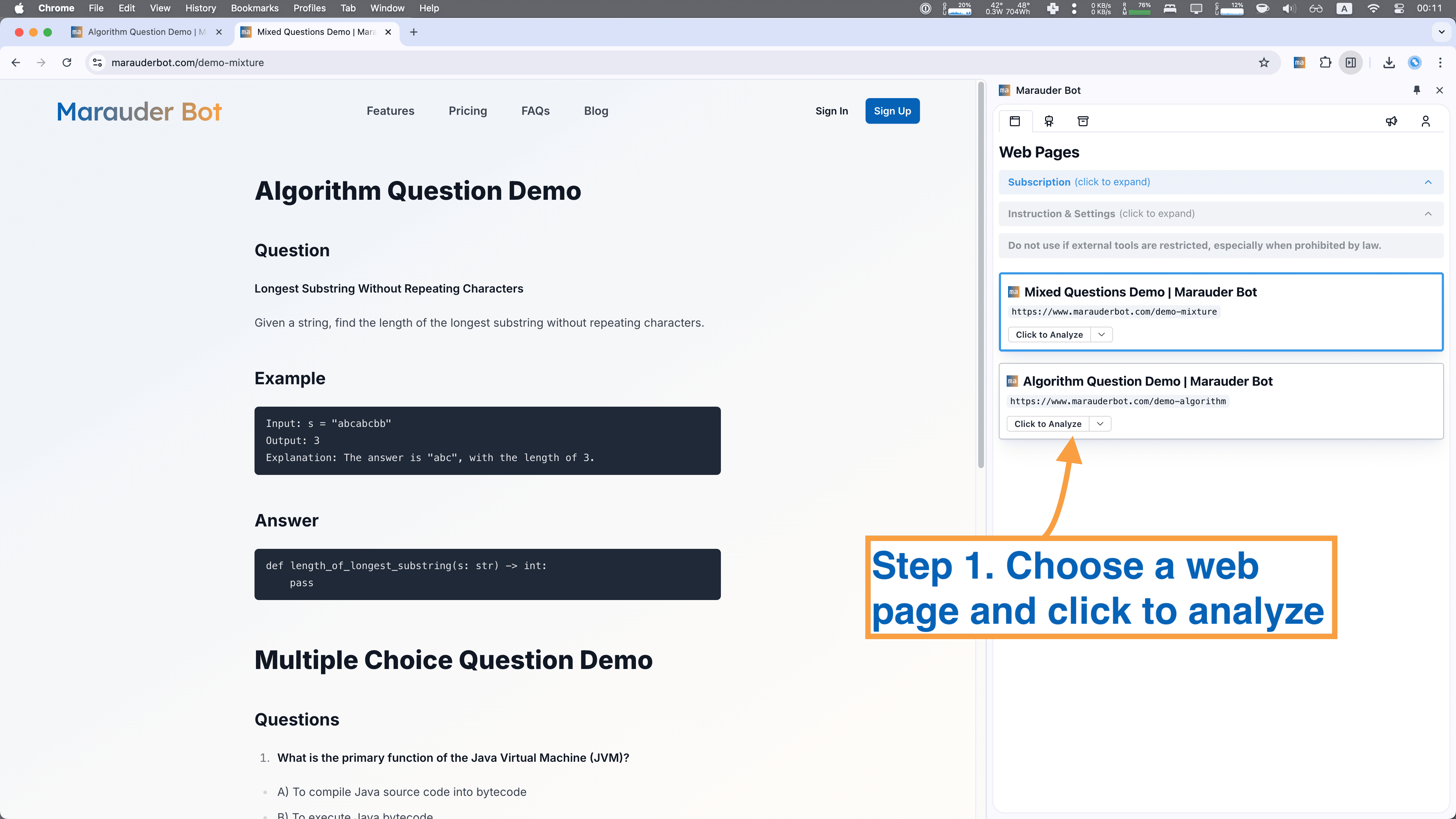 Marauder Bot screenshot 2