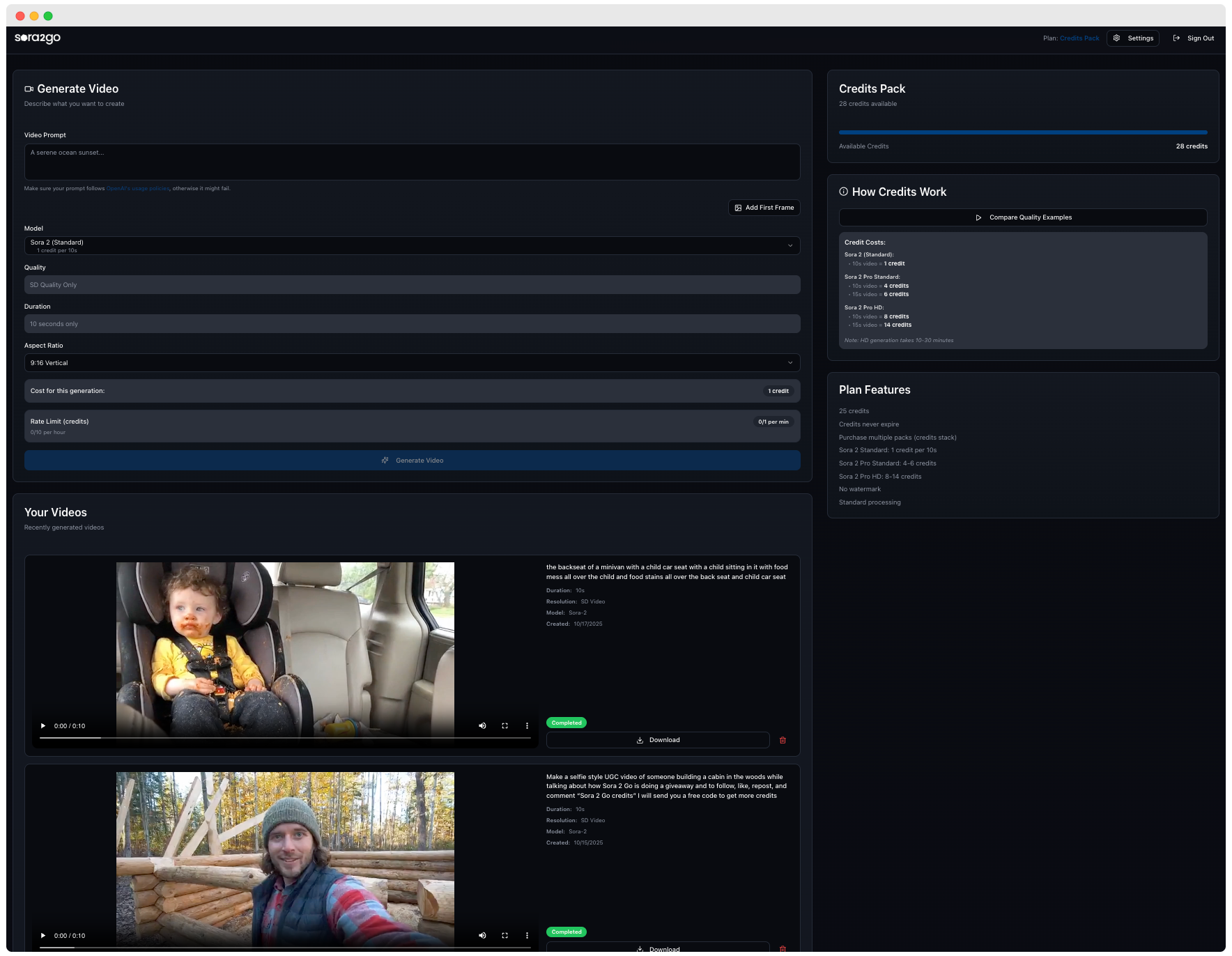 Sora 2 Go screenshot 1