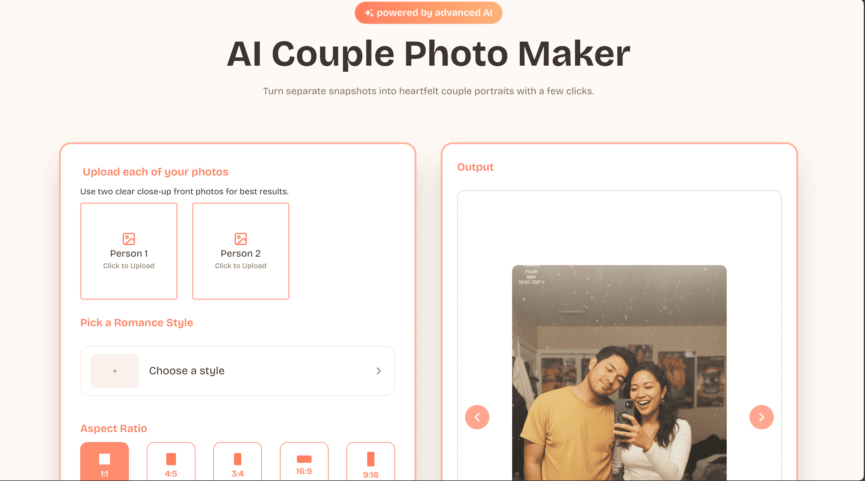 AI Couple Photo screenshot 1