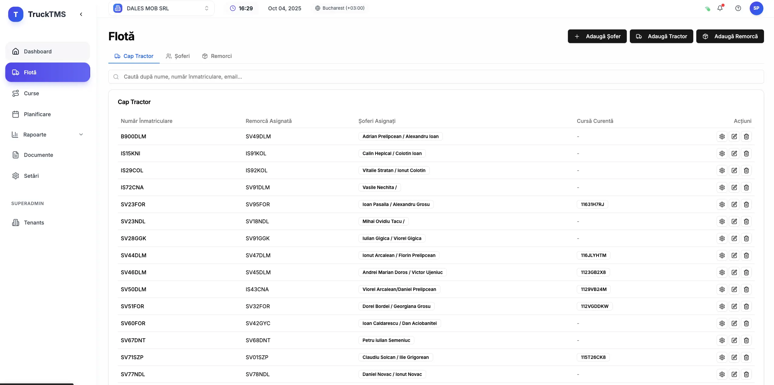 Truck TMS screenshot 3