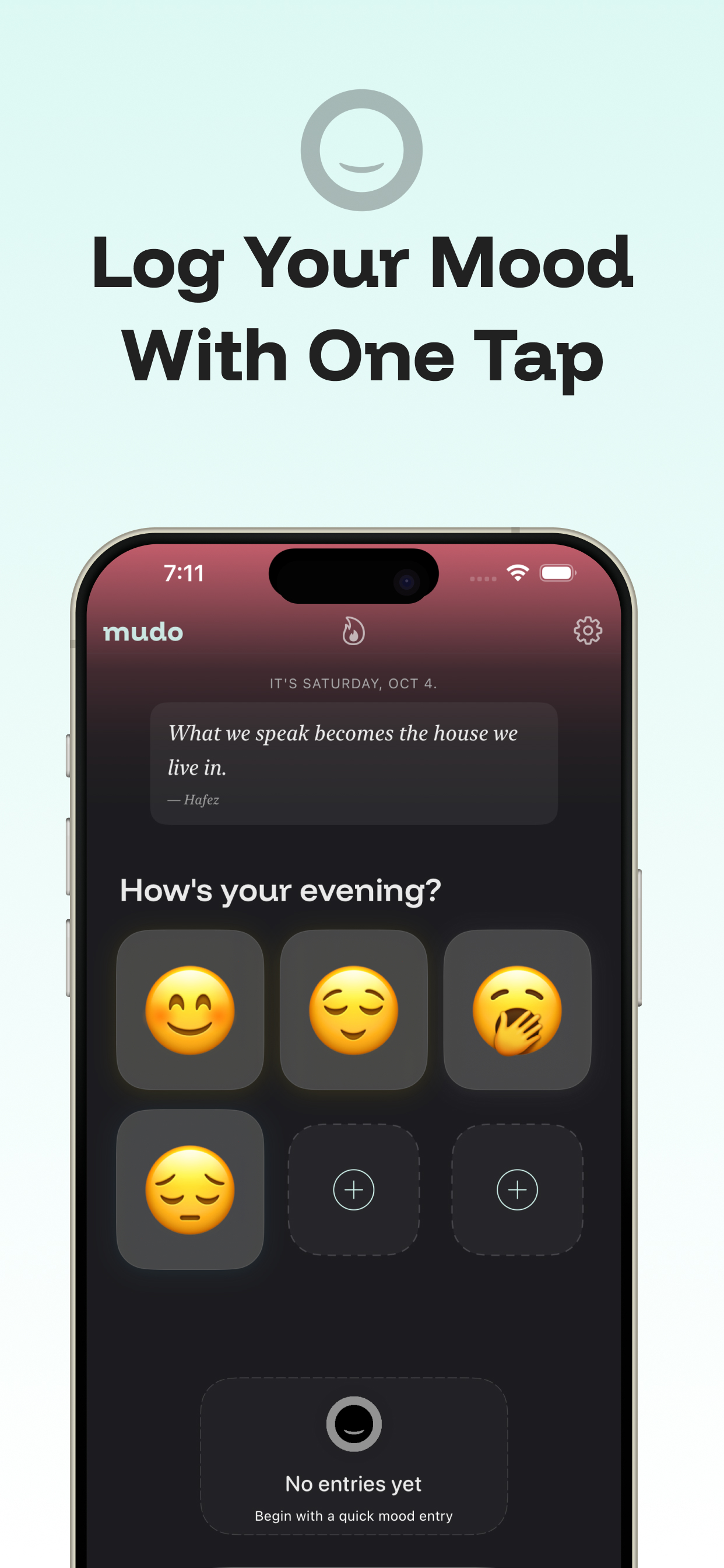 mudo – micro mood journal  screenshot 1