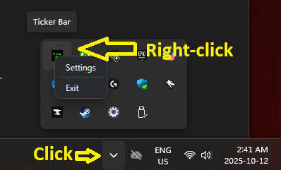 Stock Ticker Bar screenshot 2