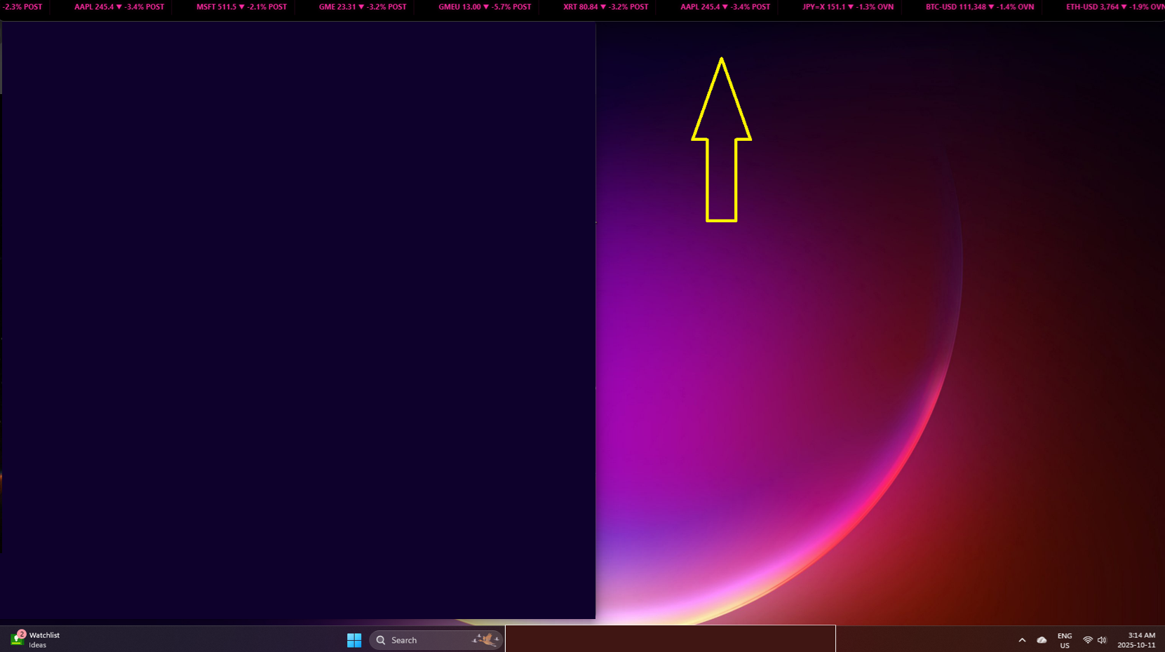 Stock Ticker Bar screenshot 1