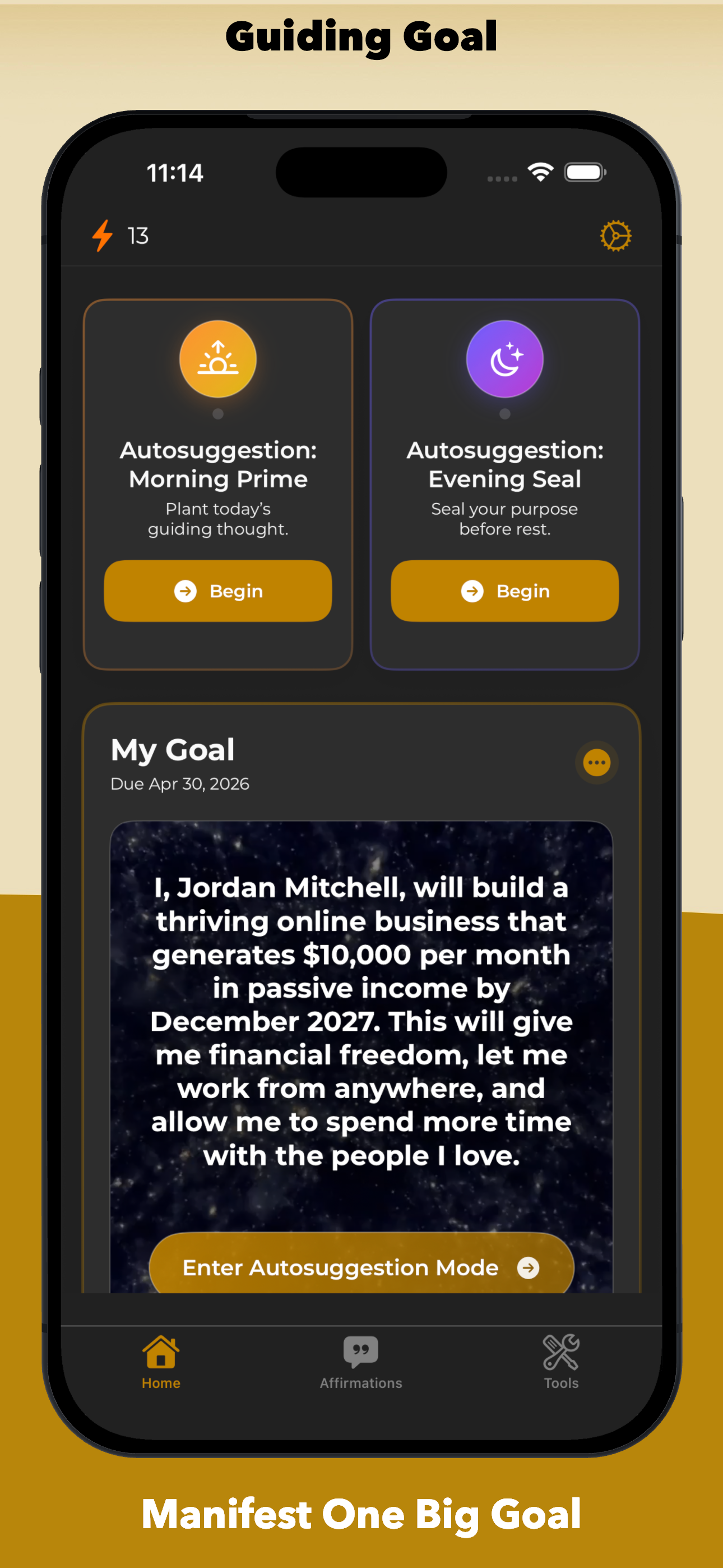 Guiding Goal: Manifest Purpose screenshot 1