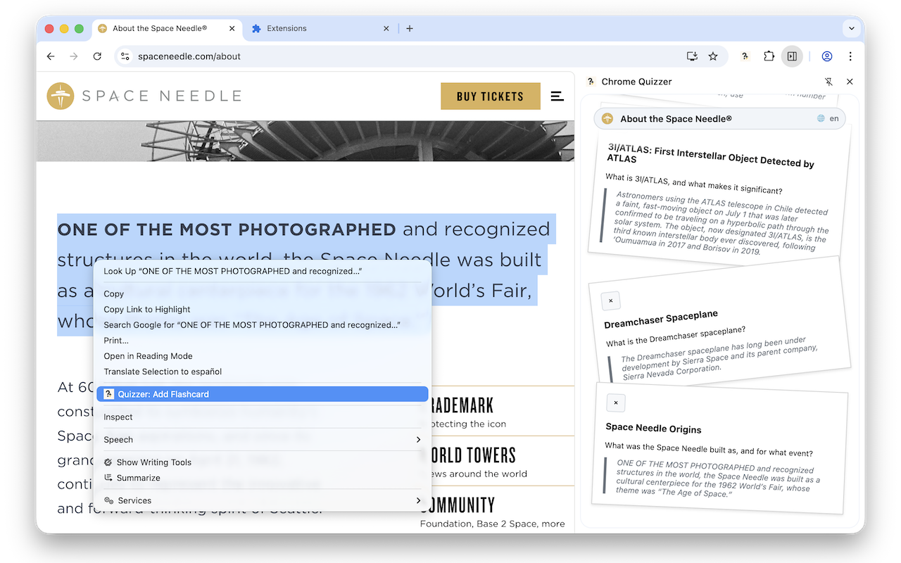 Chrome Quizzer screenshot 3