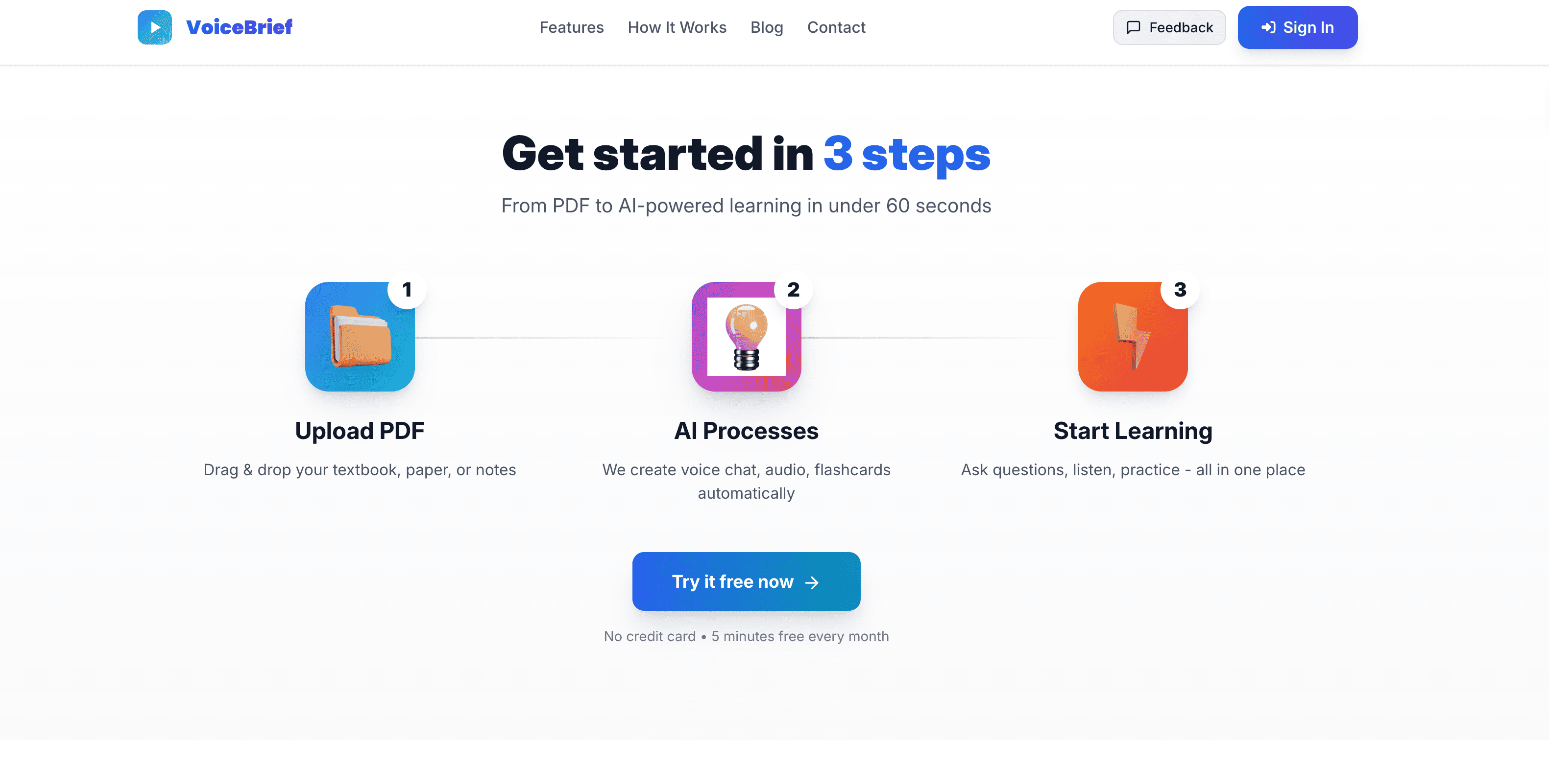 voicebrief.io screenshot 2