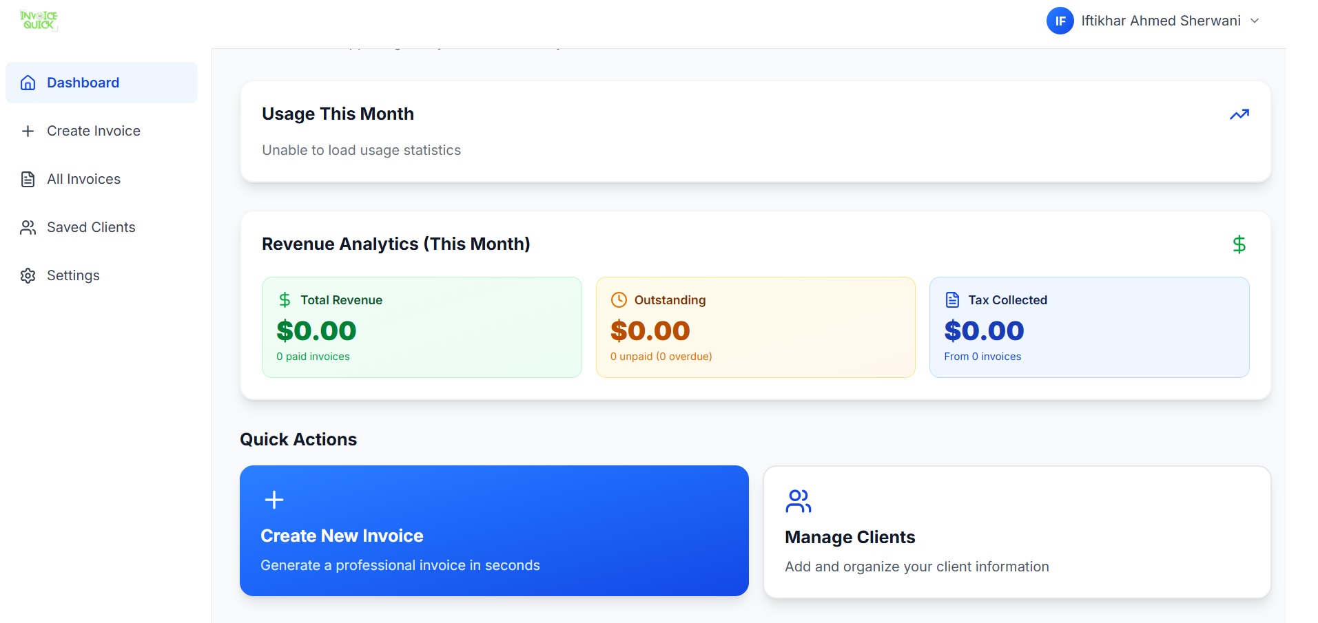 InvoiceQuick screenshot 1